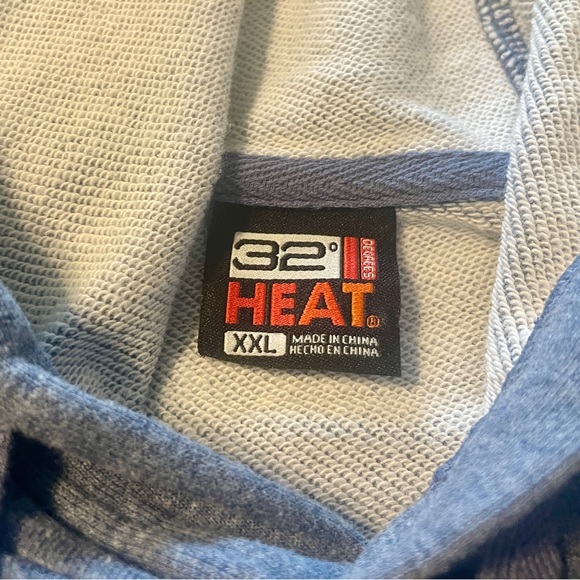 32 Degrees Hoodie Mens XXL 2XL Pullover Sweatshirt Blue Kangaroo Pocket Comfy - Picture 2 of 9